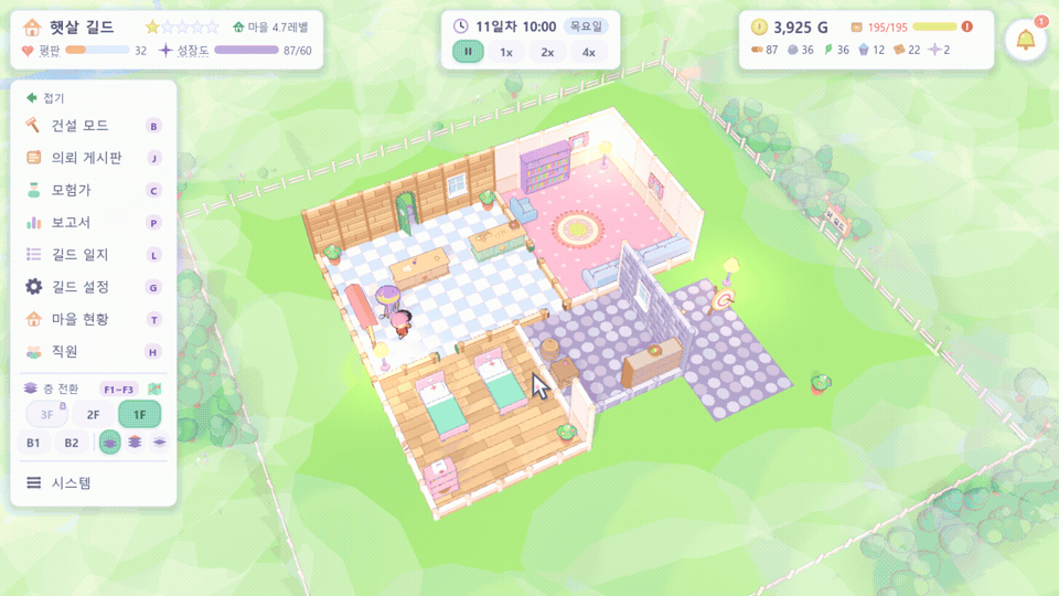 지하 1층 광부와 지하 2층 던전 파티